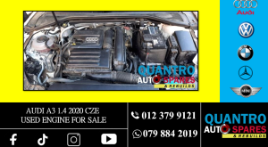 Audi A3 1.4 Sportsback 2020 CZEA Used Engine For Sale