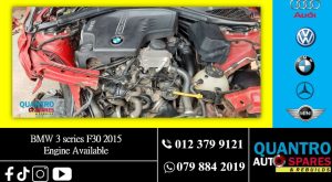 BMW 3 Series F30 2015 Engine for Sale